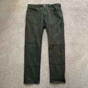 Gap brown denim slim fit pants 36x32